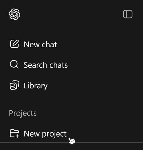 Create a new project