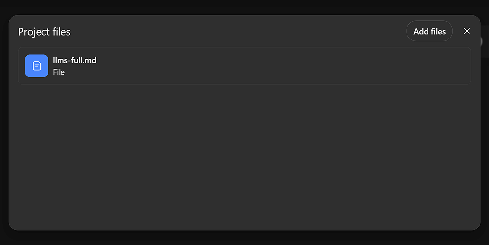 Upload the reference files