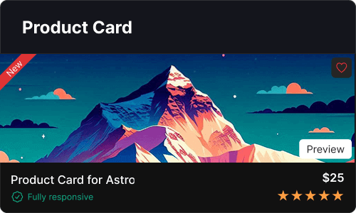 Product card — Ecommerce UI block