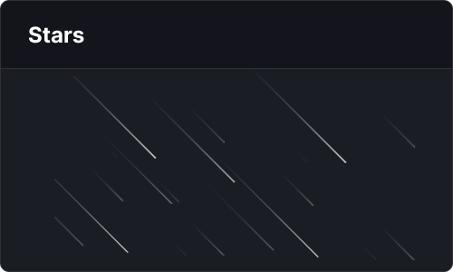 Stars — Marketing UI block