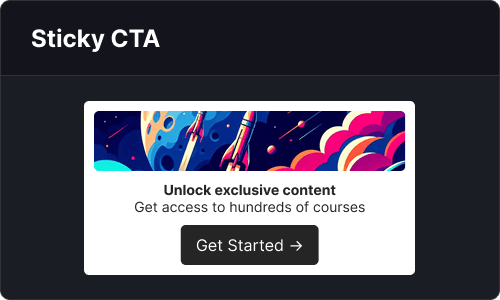 Sticky cta — Marketing UI block